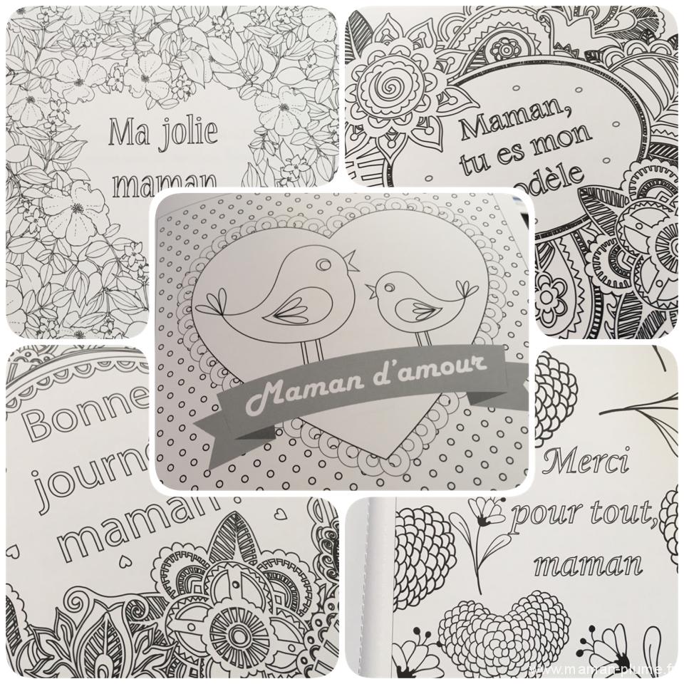 Les coloriages coloriage message d amour fete des mere