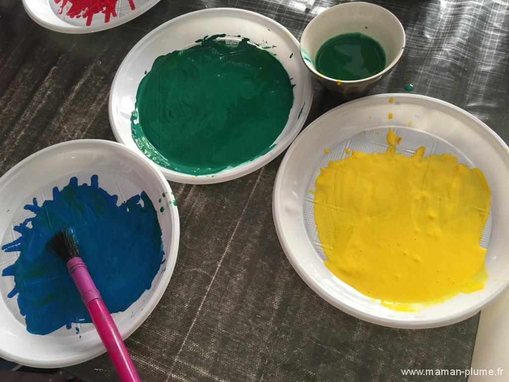 materiel peinture paille