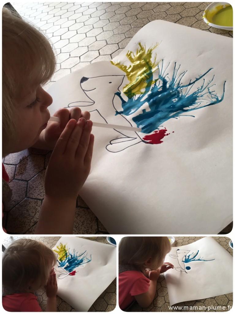 peinture paille herisson