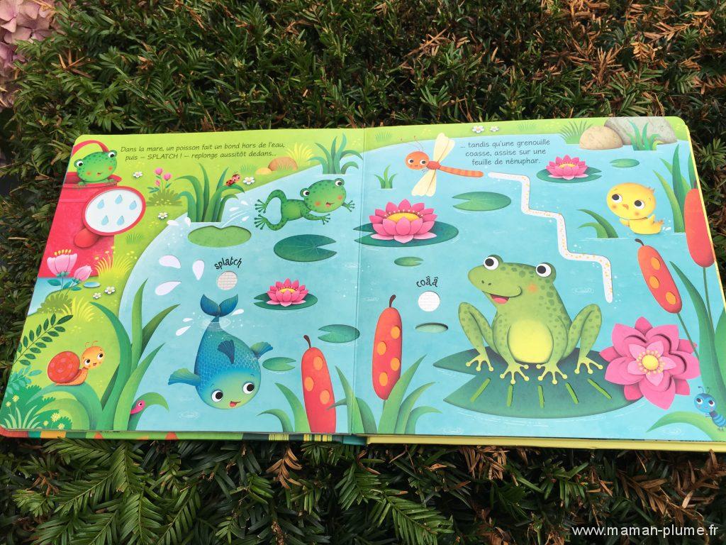 les bruits du jardin - Usborne page grenouille