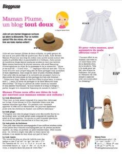 Maman Plume dans le magazine Femina