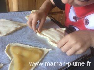 Les petits coeurs aux pommes pour maman et papa !