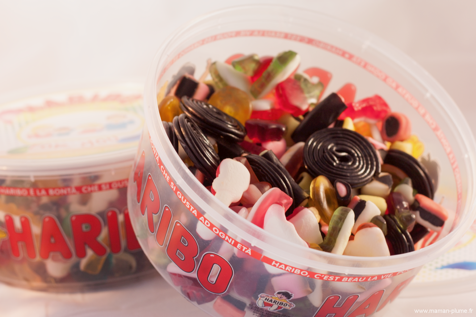 Boites de bonbons Haribo 600g personnalisée à personnaliser