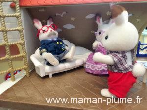 La famille lapin part en mer avec les Sylvanian