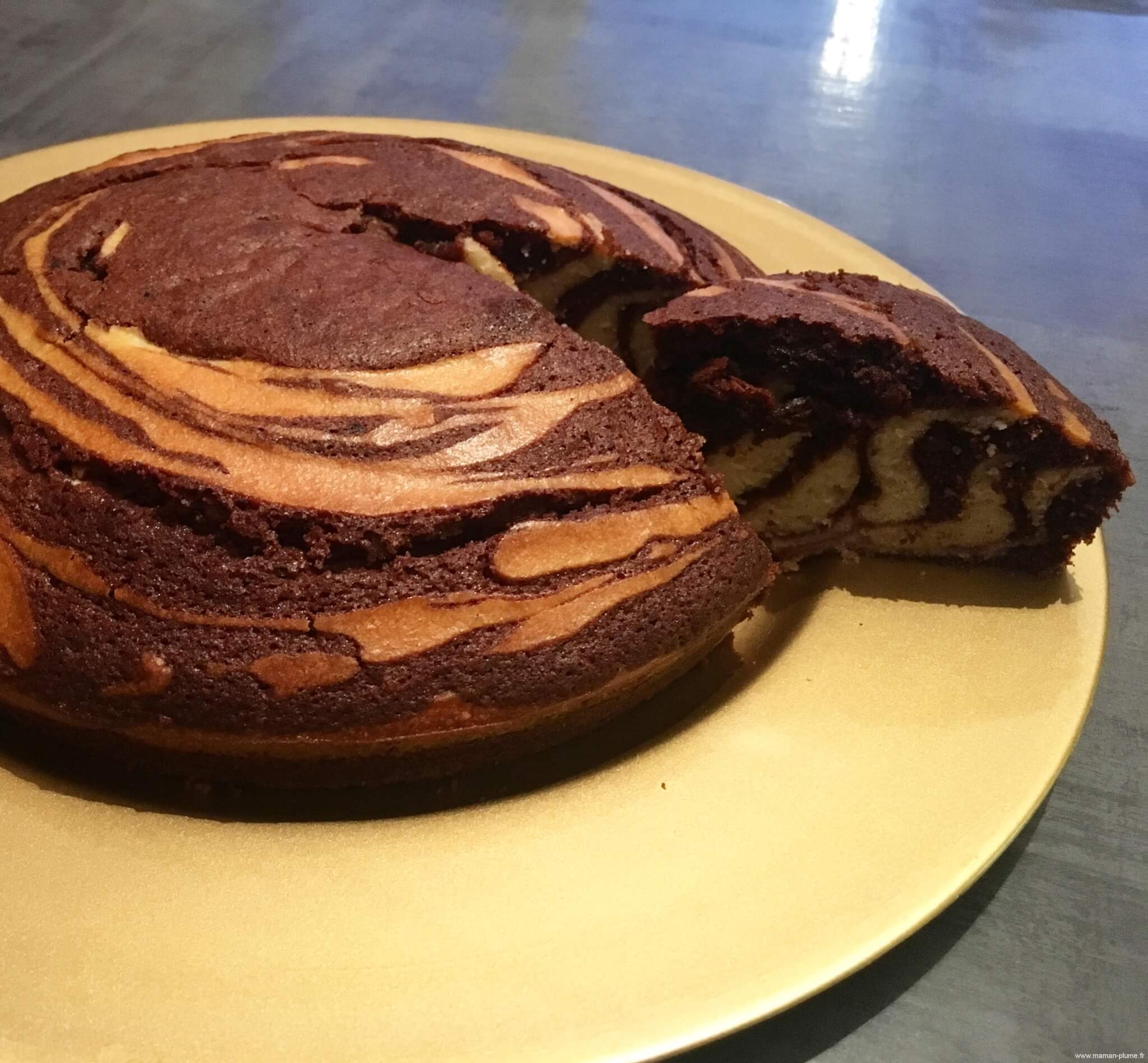 Recette De Mon Gateau Zebre Le Blog De Maman Plume