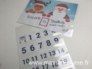 Encore combien de dodos avant noël ? DIY