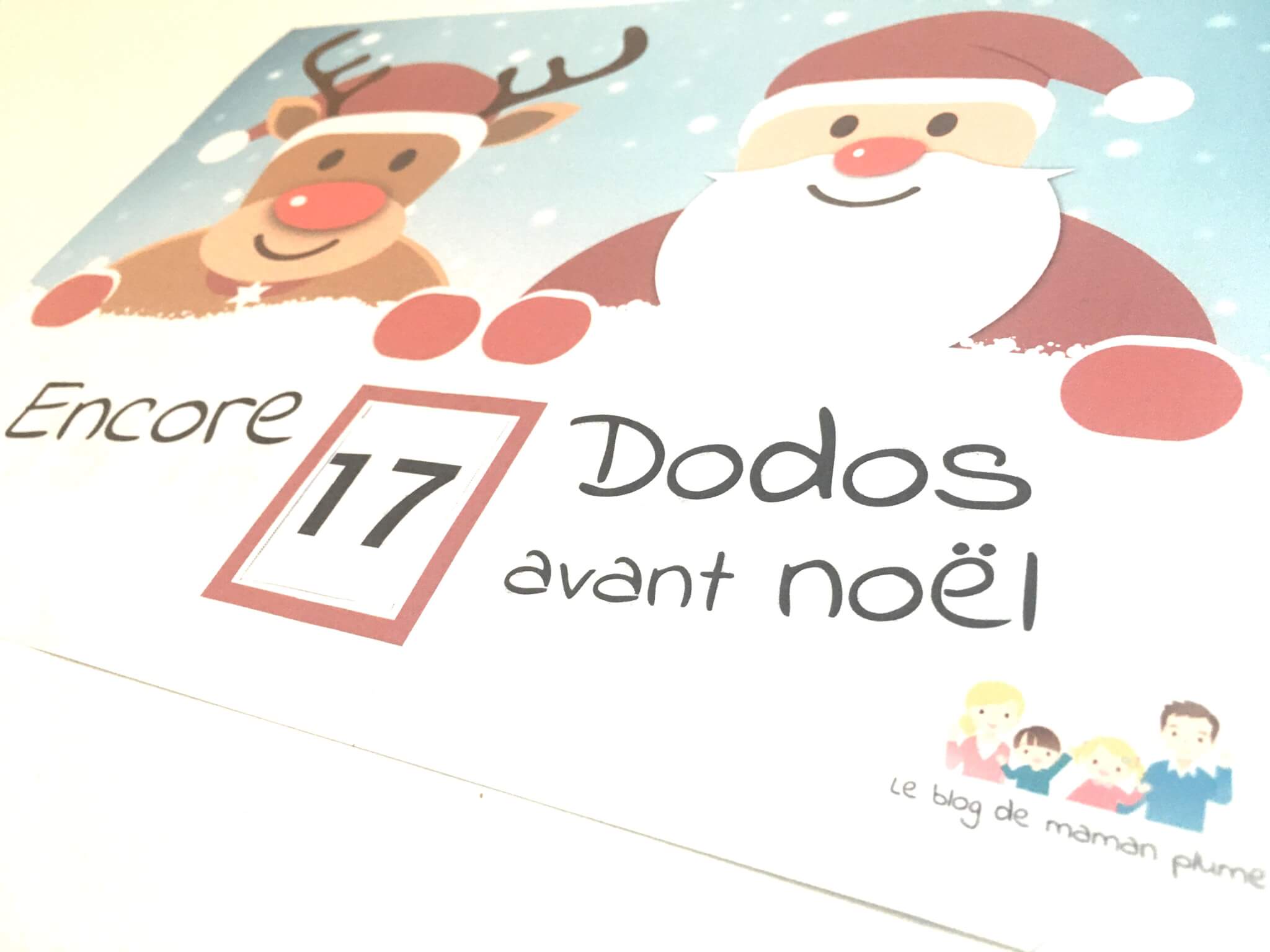 Calendrier de l'avent : un décompte dodos avant Noël