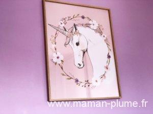 Une petite chambre fille totalement Girly et licorne !