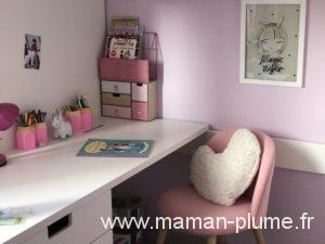 Une petite chambre fille totalement Girly et licorne !