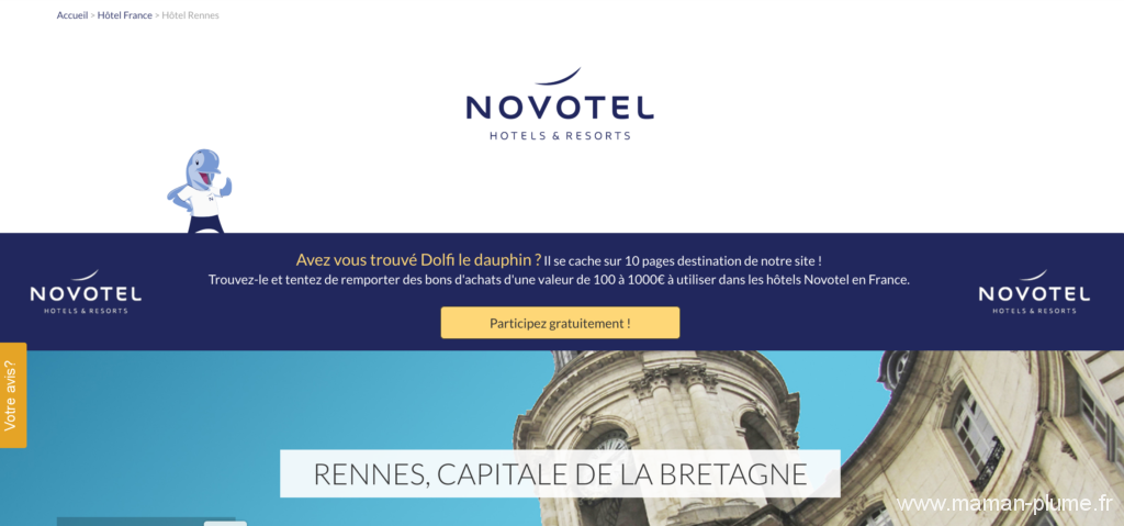 Une chasse au trésor chez Novotel depuis votre canapé !