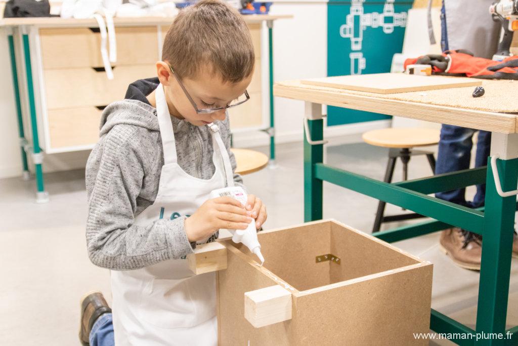 Un atelier bricolage père fils chez Leroy Merlin