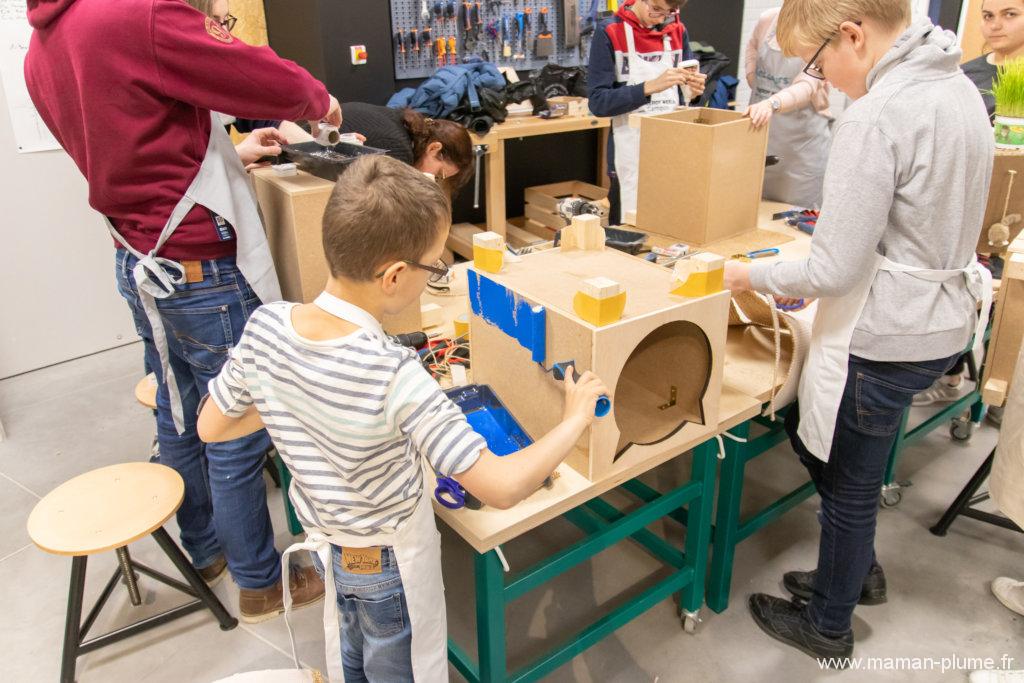 Un atelier bricolage père fils chez Leroy Merlin