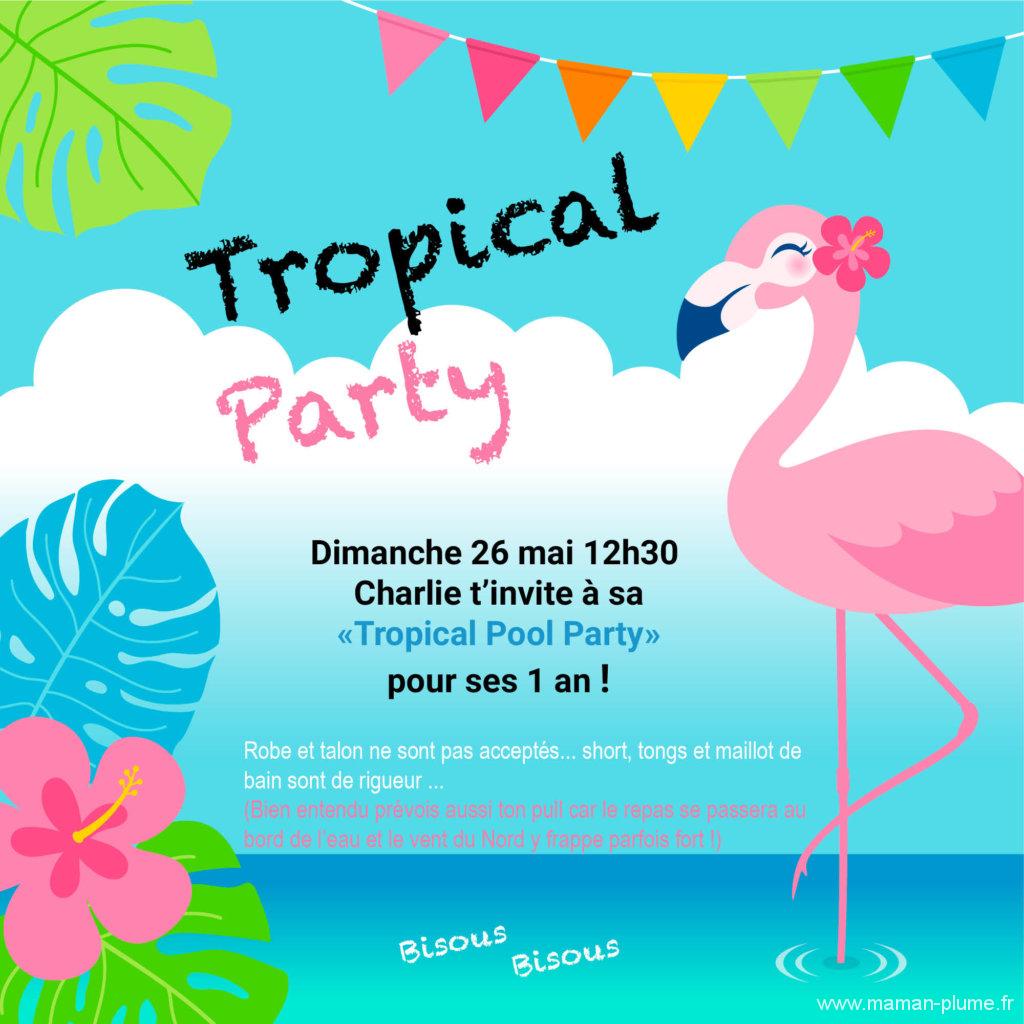 Une décoration tropicale pour les 1 ans de bébé !