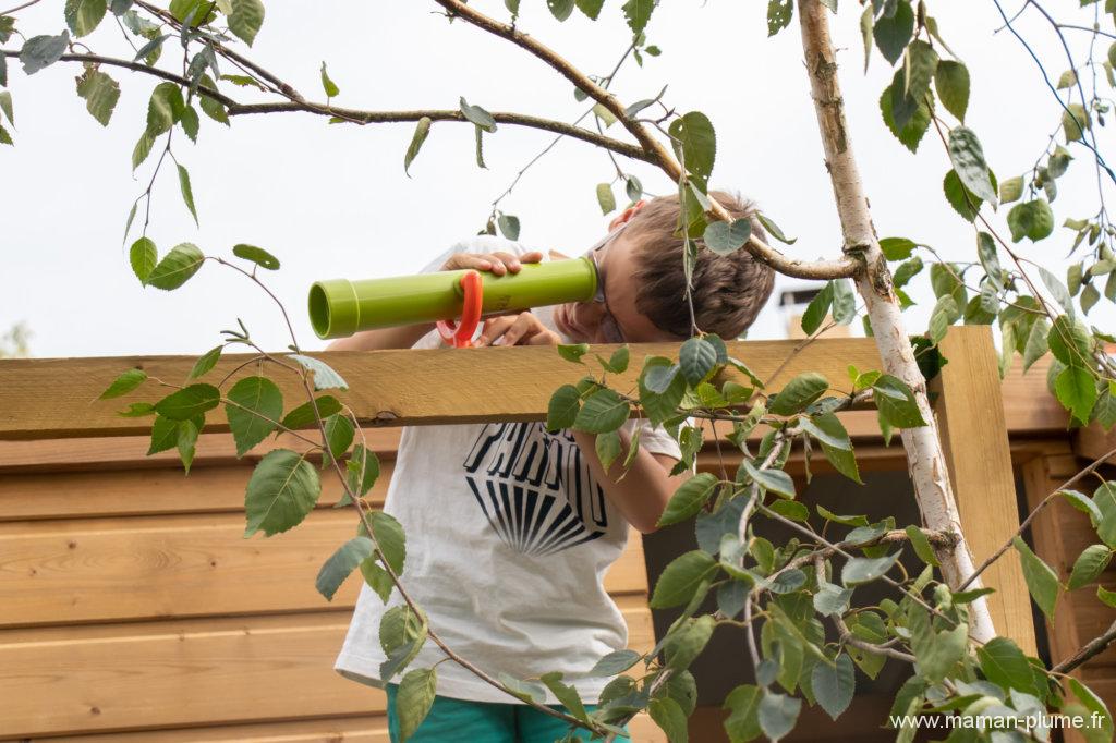 Les accessoires de notre cabane de jardin pour enfants