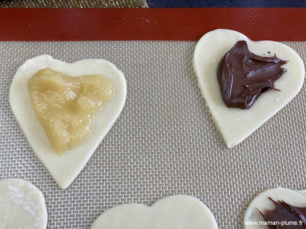 Recette St-Valentin, coeurs au chocolat !