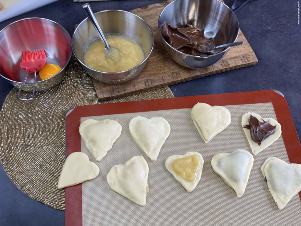 Recette St-Valentin, coeurs au chocolat !