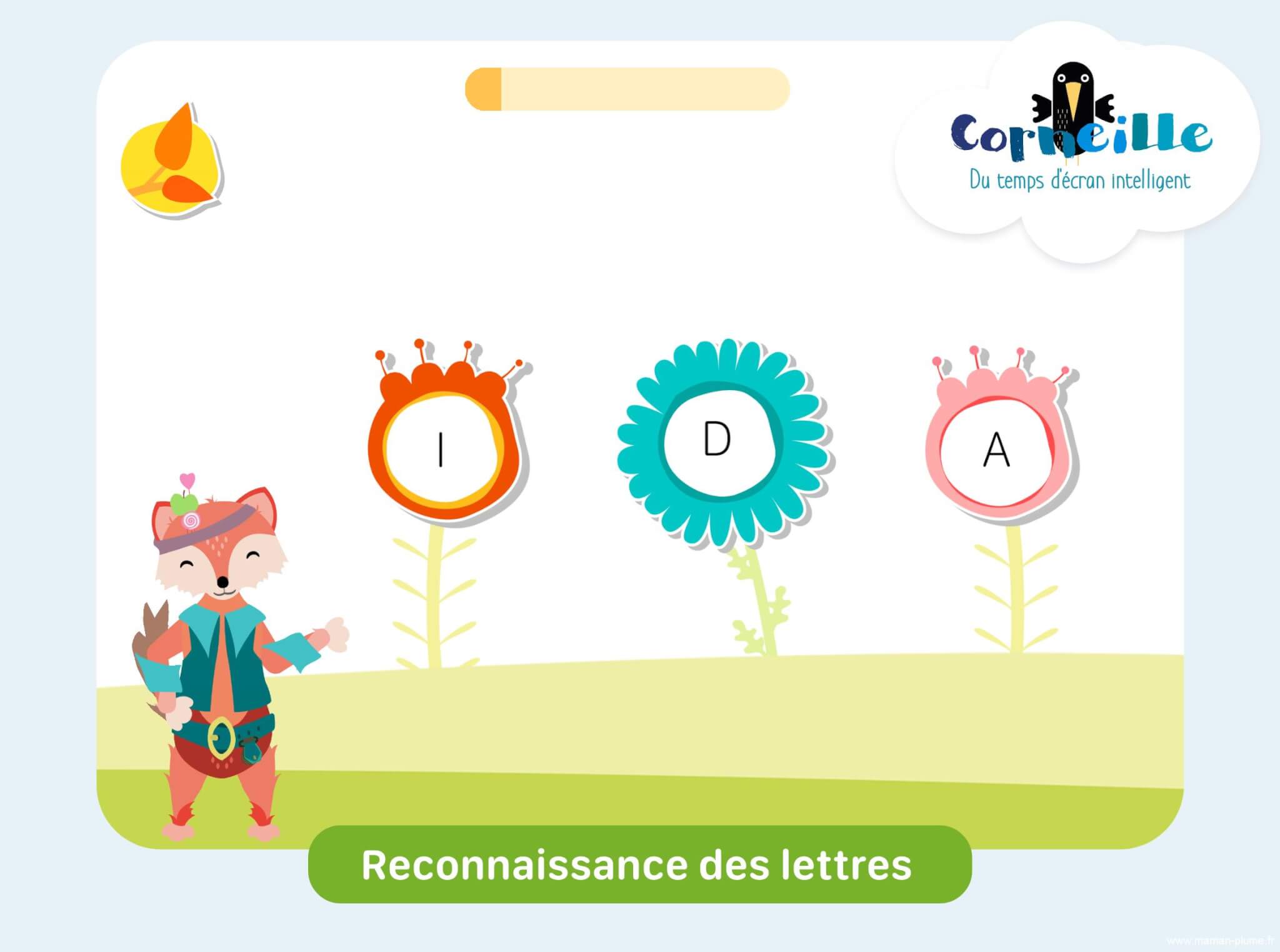corneille-reconnaissance-des-lettres Des vacances studieuses avec Corneille