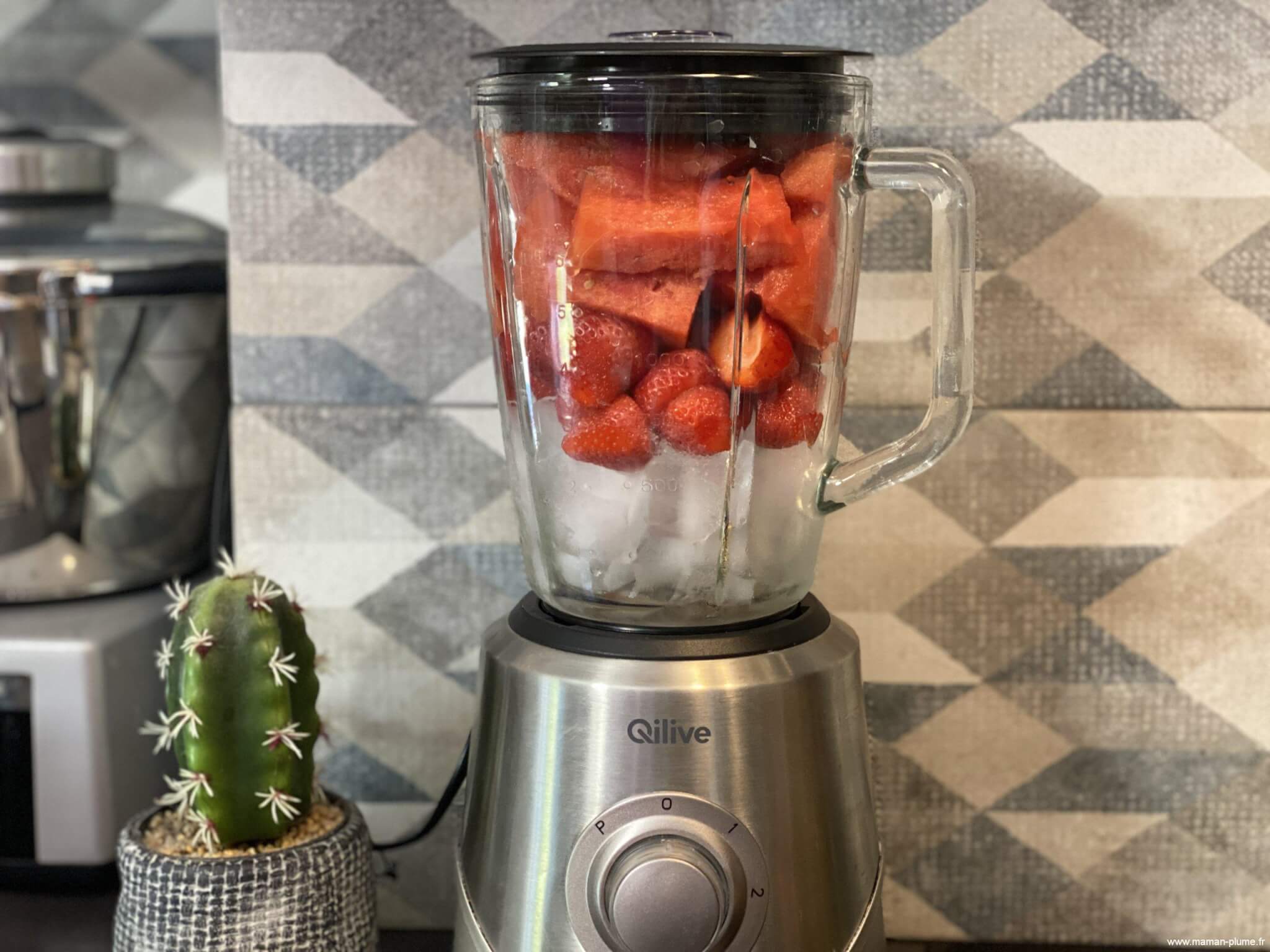 Recette rafraichissante, le smoothie Pastèque