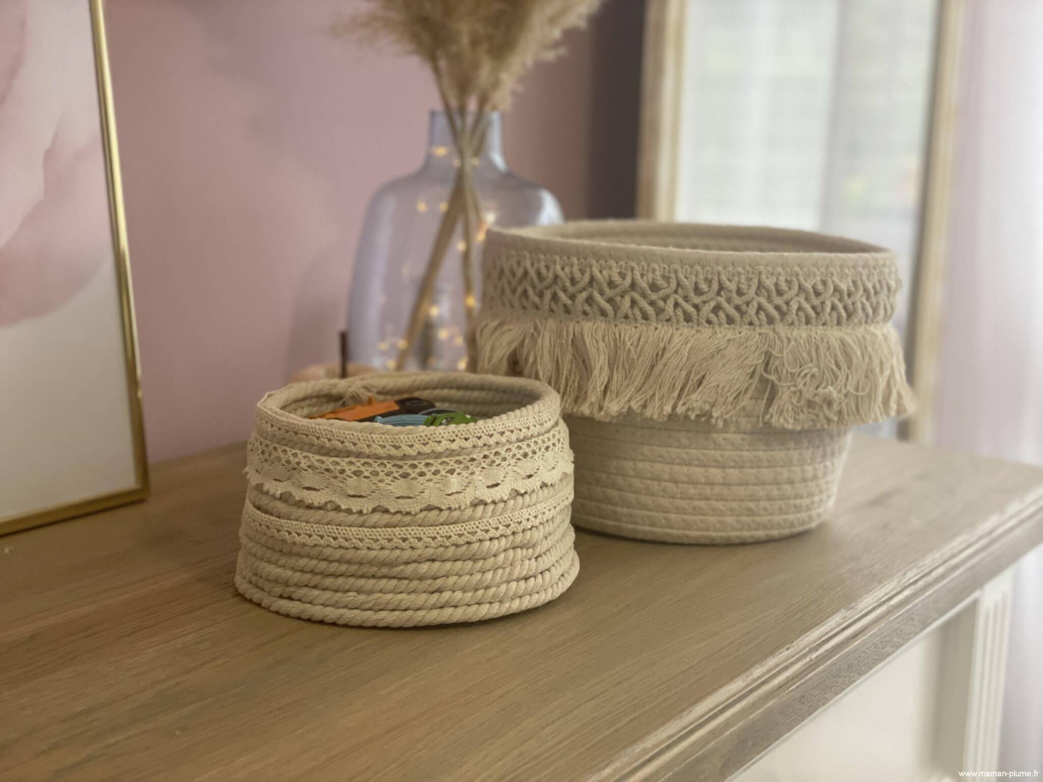 Je fabrique mon panier Bohème en corde, DIY facile !