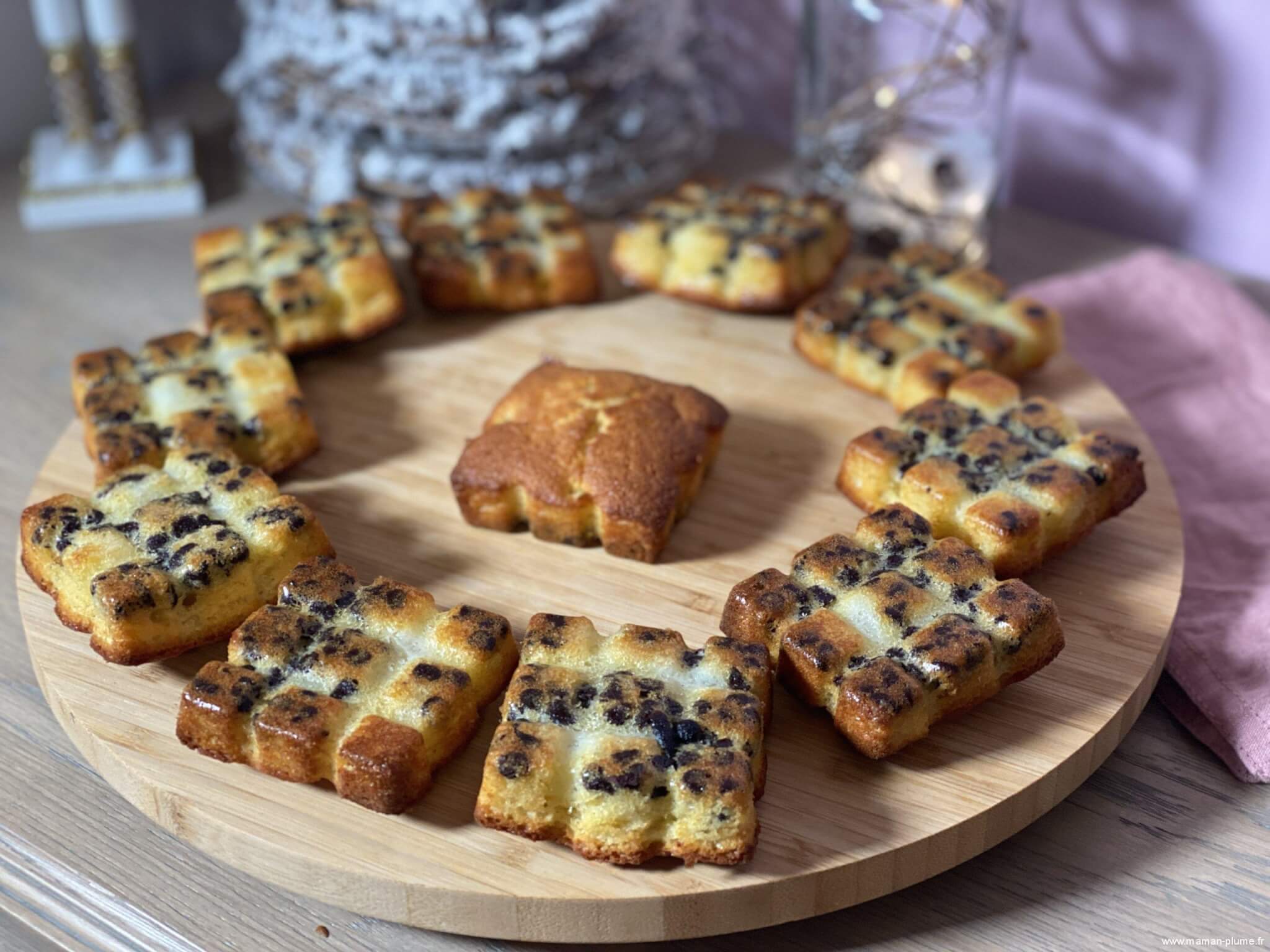 Minis tablettes amandes pomme chocolat !