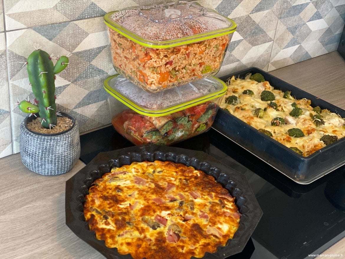 Batch cooking : Menu avec recettes #1