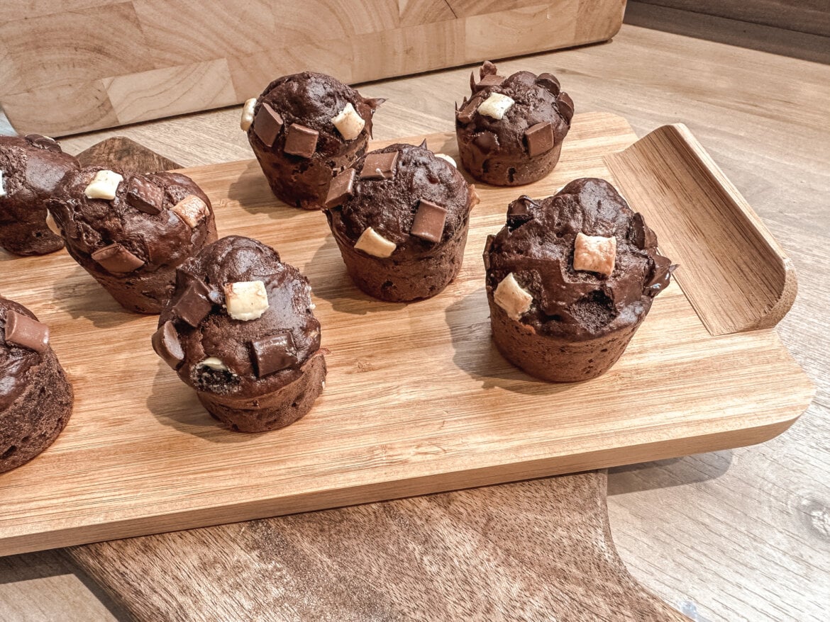 Recette les mini muffins Chocolat, Banane !