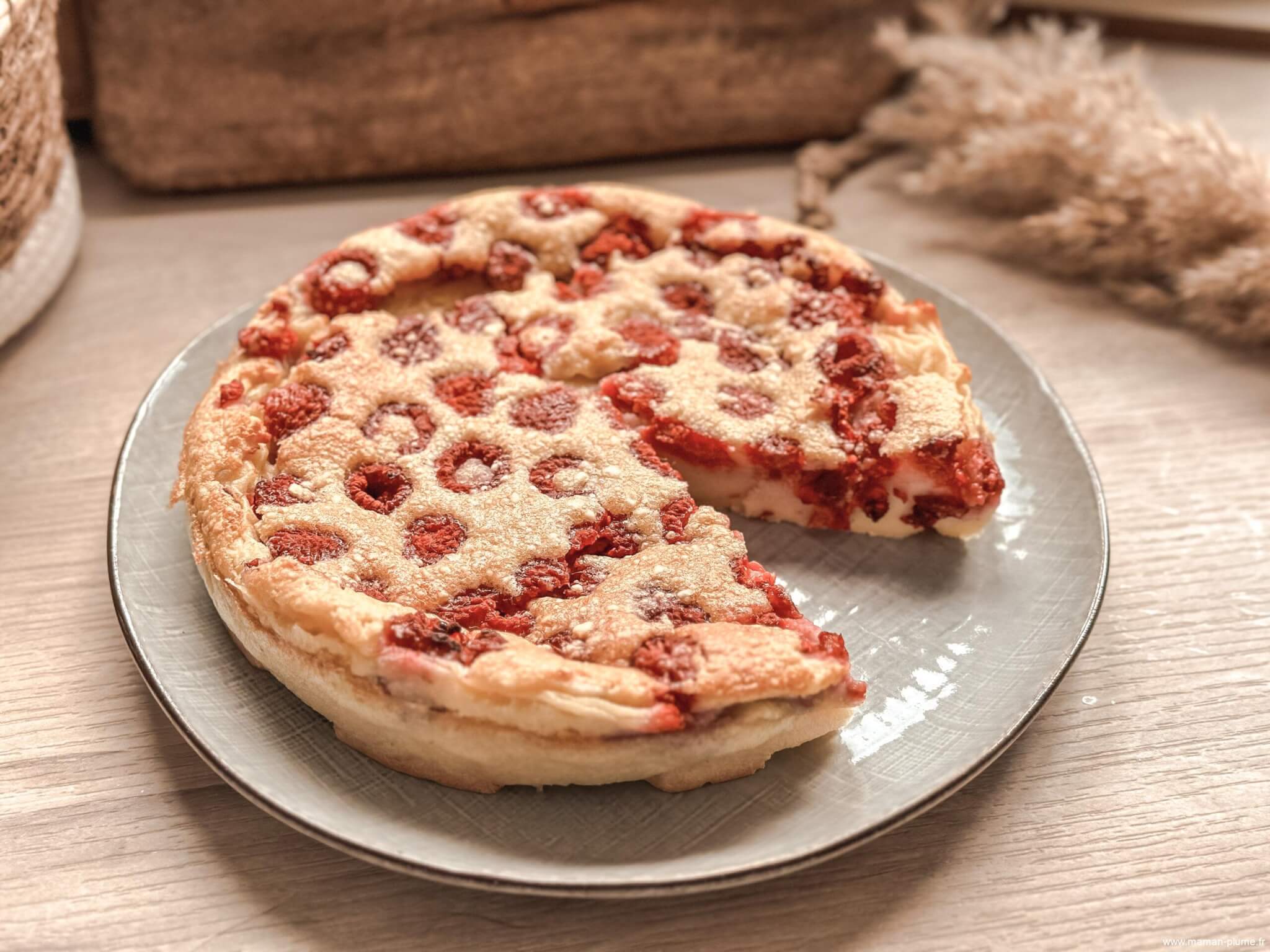 Recette du clafoutis framboises au lait de coco