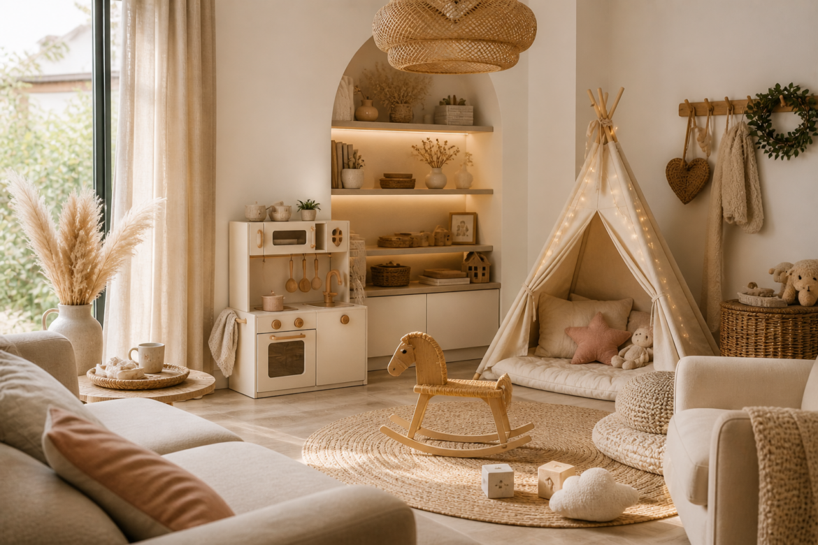 Aménager un espace enfant dans le salon : idées déco et conseils pratiques
