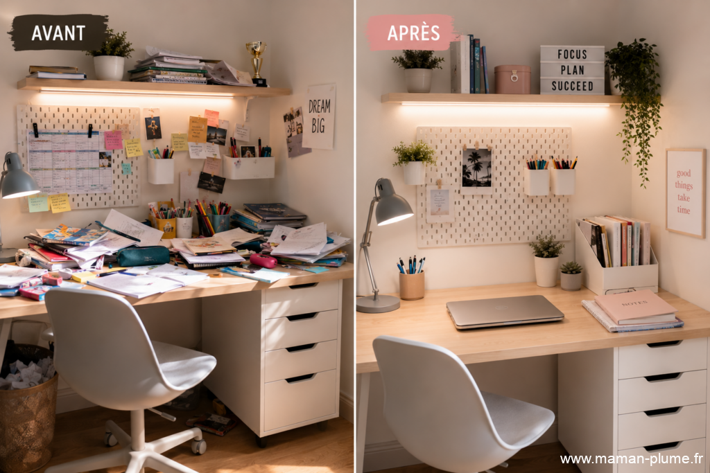 10 idées pour organiser le bureau d’un collégien avant la rentrée