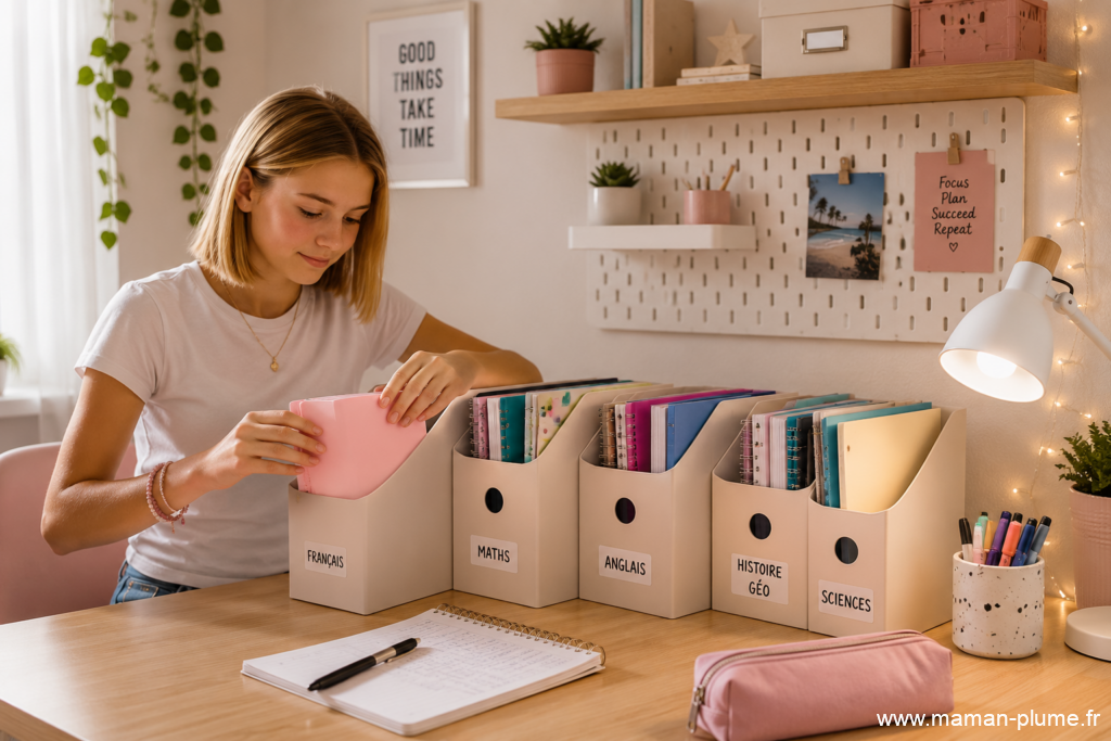 10 idées pour organiser le bureau d’un collégien avant la rentrée